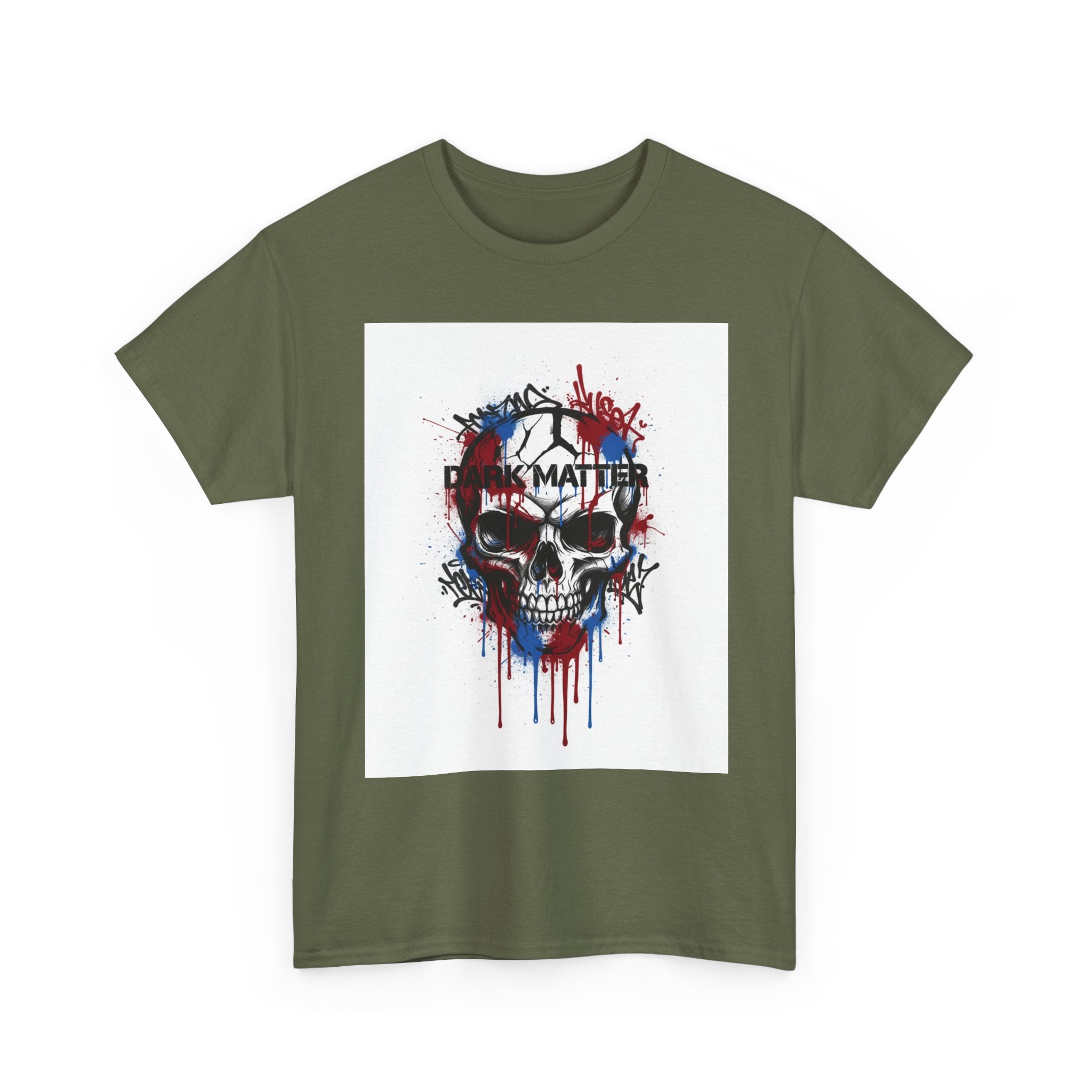 Skull Graphic Tee — 'Matter' Drip Skull Streetwear T-Shirt