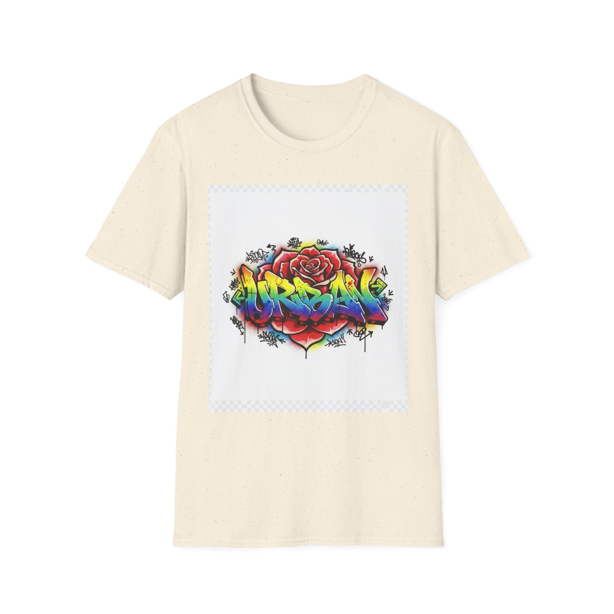 Graffiti Rose T‑Shirt — Colorful Urban Street Art Tee