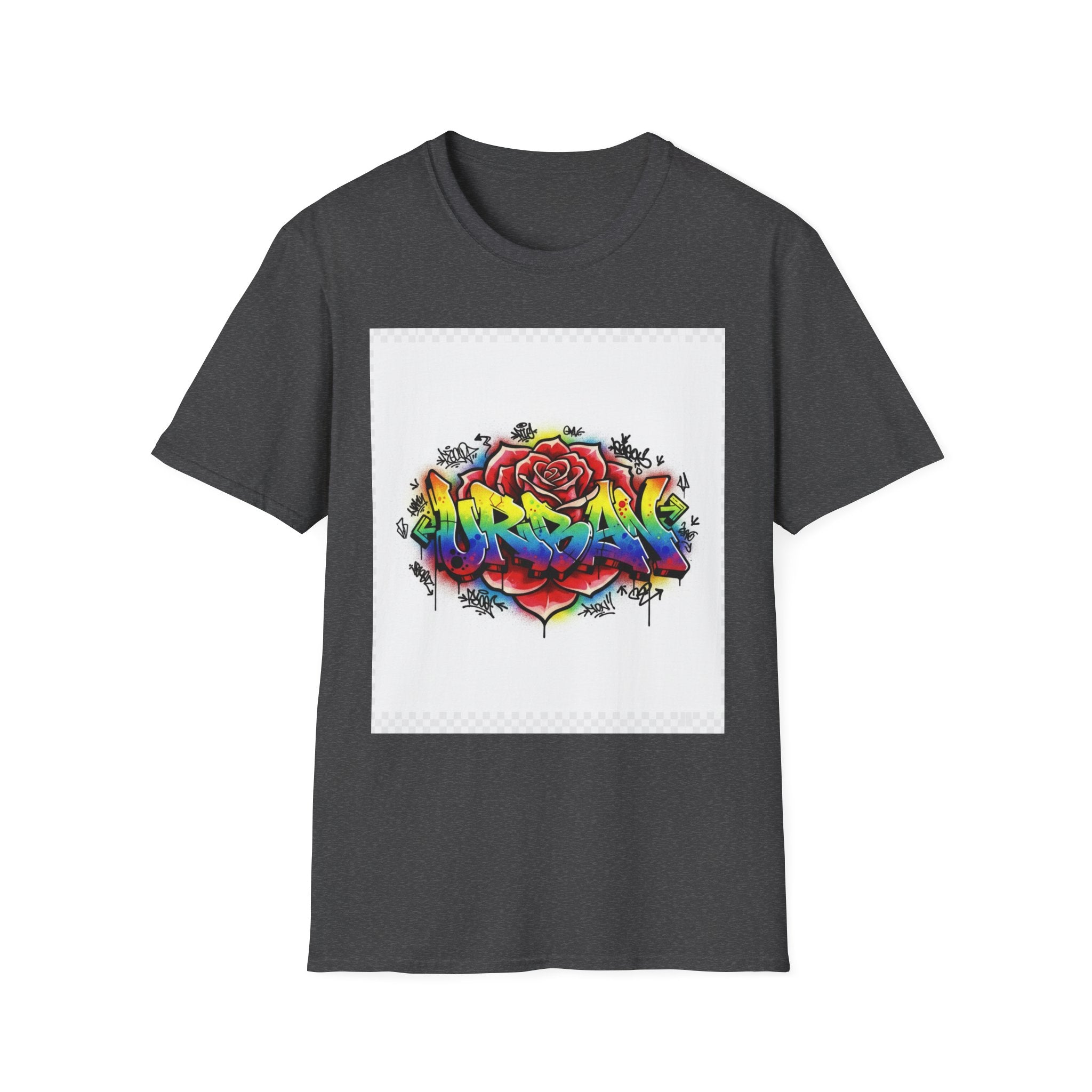 Graffiti Rose T‑Shirt — Colorful Urban Street Art Tee