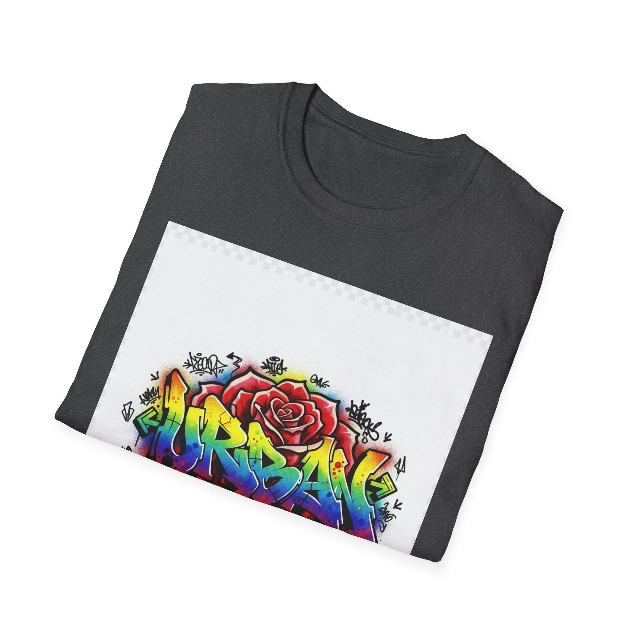 Graffiti Rose T‑Shirt — Colorful Urban Street Art Tee
