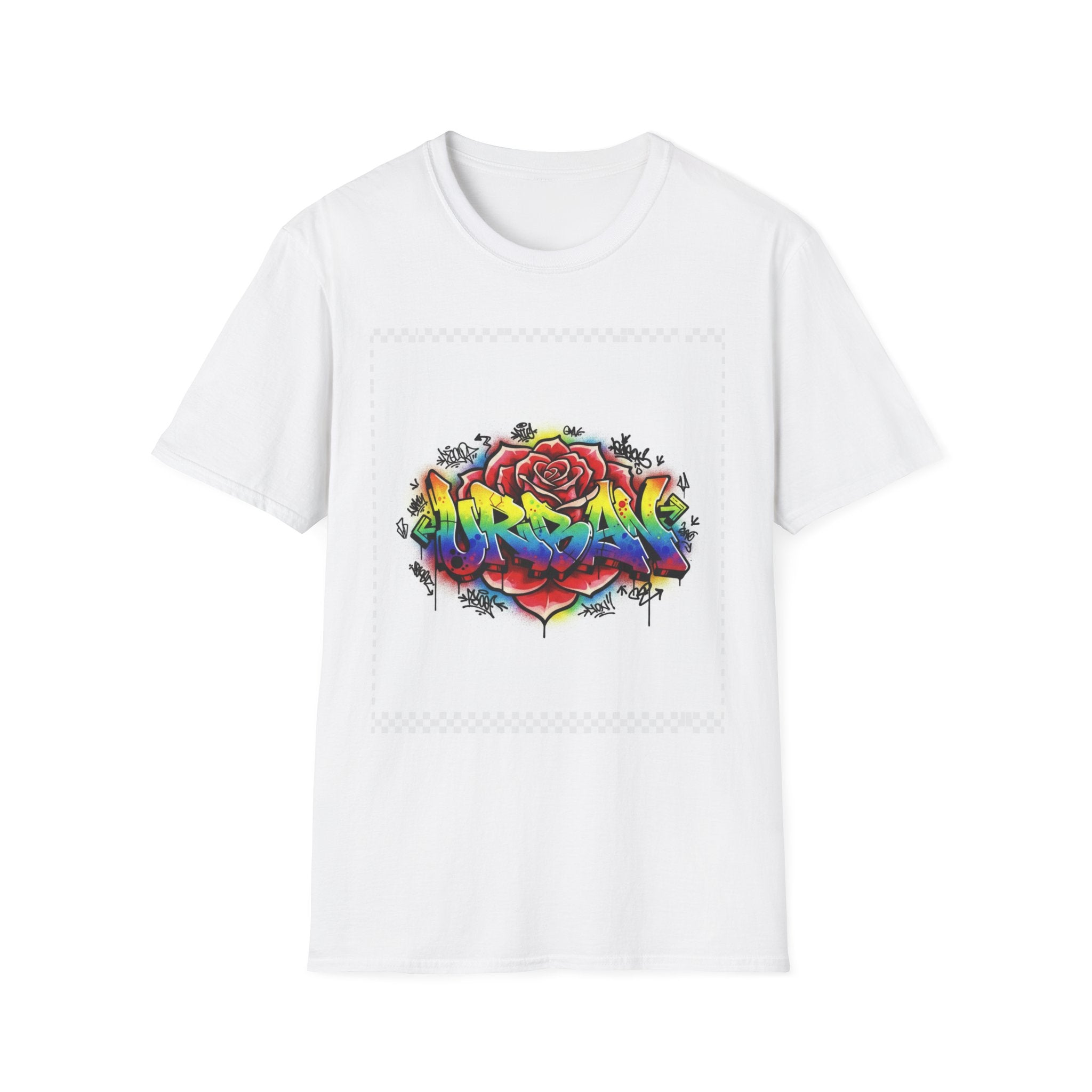Graffiti Rose T‑Shirt — Colorful Urban Street Art Tee