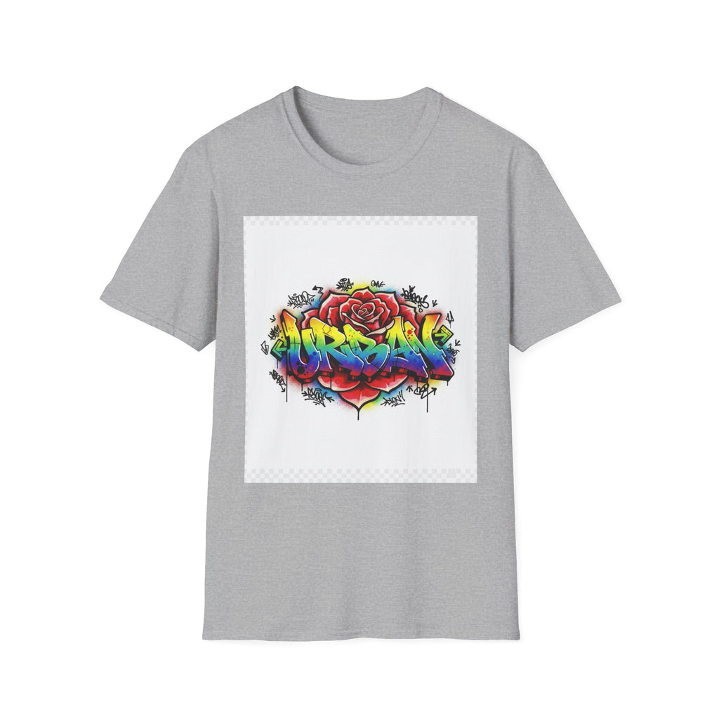 Graffiti Rose T‑Shirt — Colorful Urban Street Art Tee