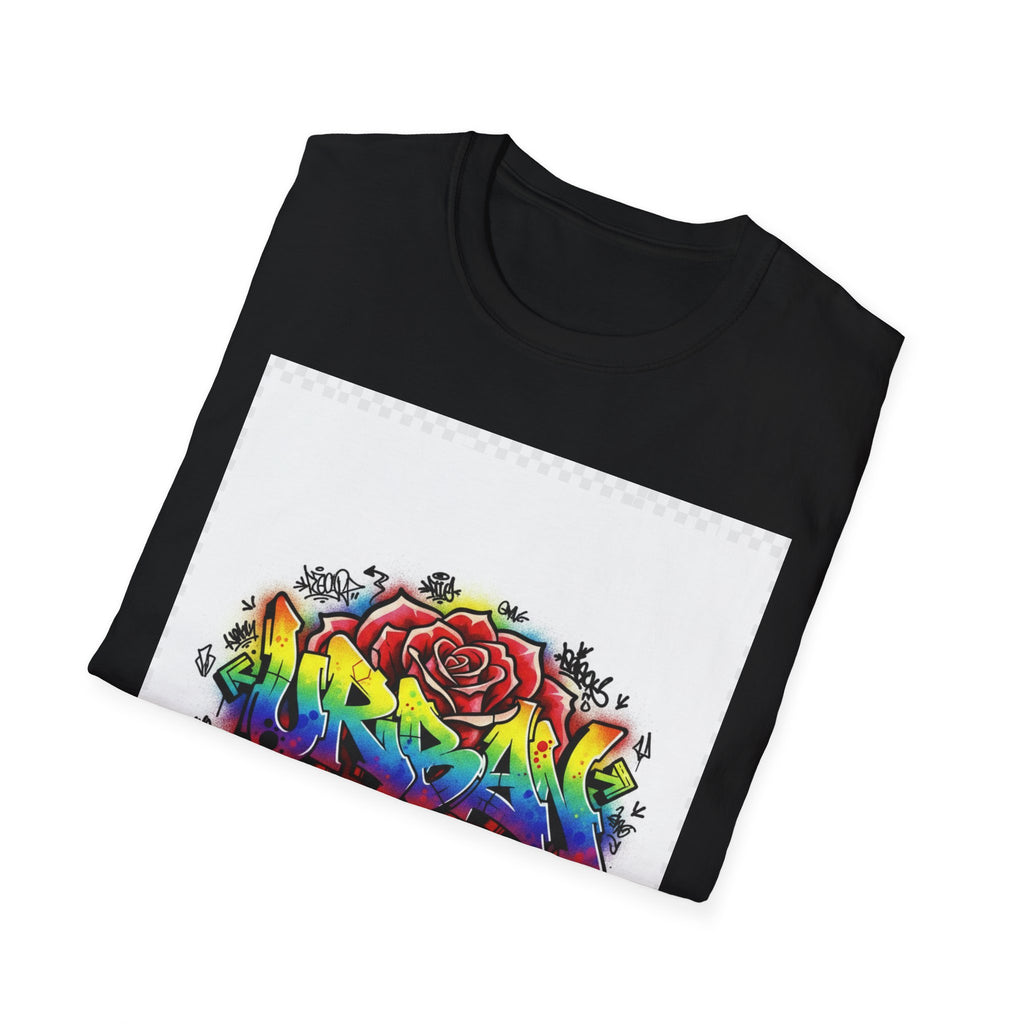 Graffiti Rose T‑Shirt — Colorful Urban Street Art Tee