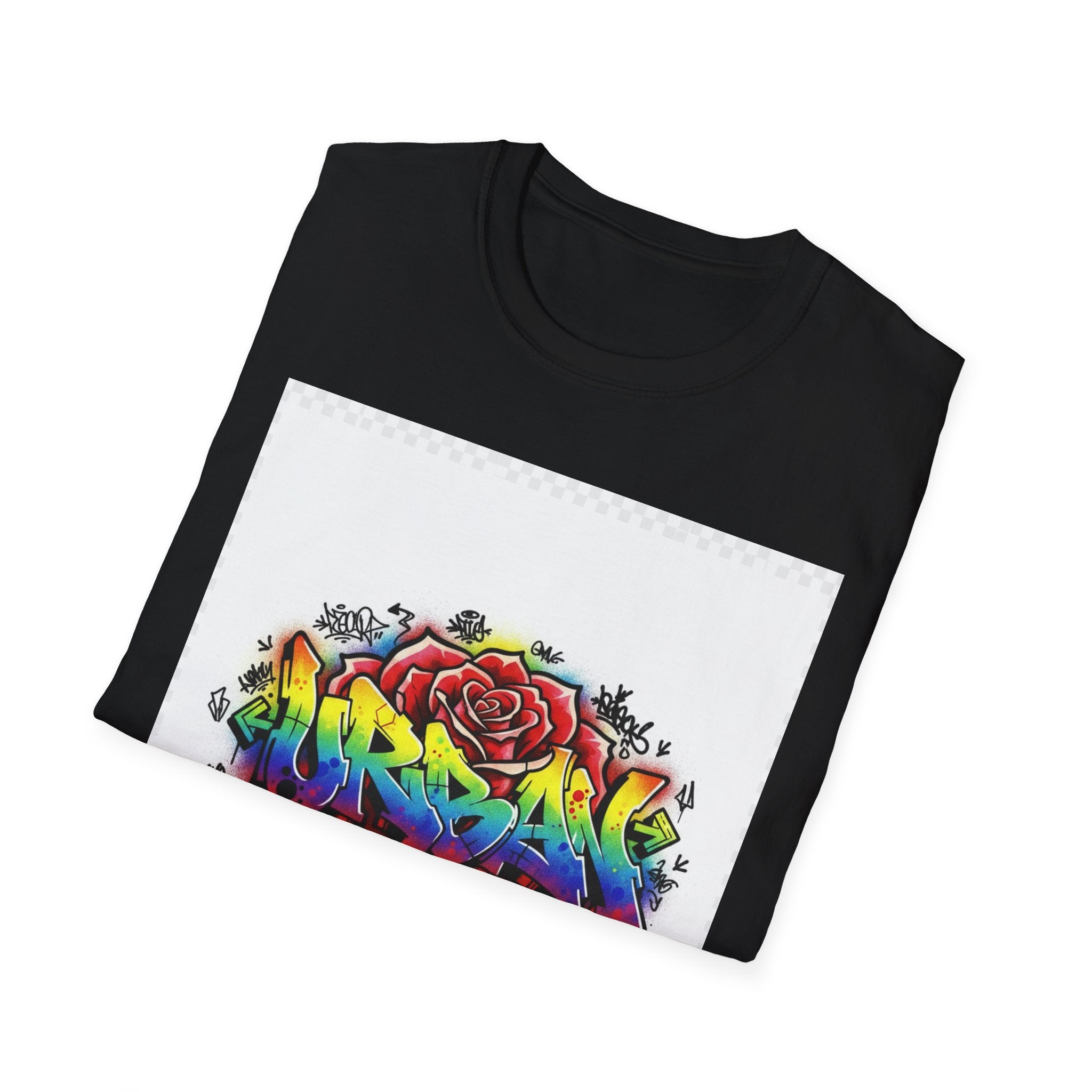 Graffiti Rose T‑Shirt — Colorful Urban Street Art Tee