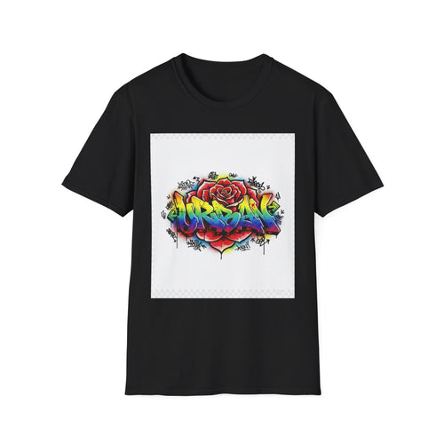 Graffiti Rose T‑Shirt — Colorful Urban Street Art Tee
