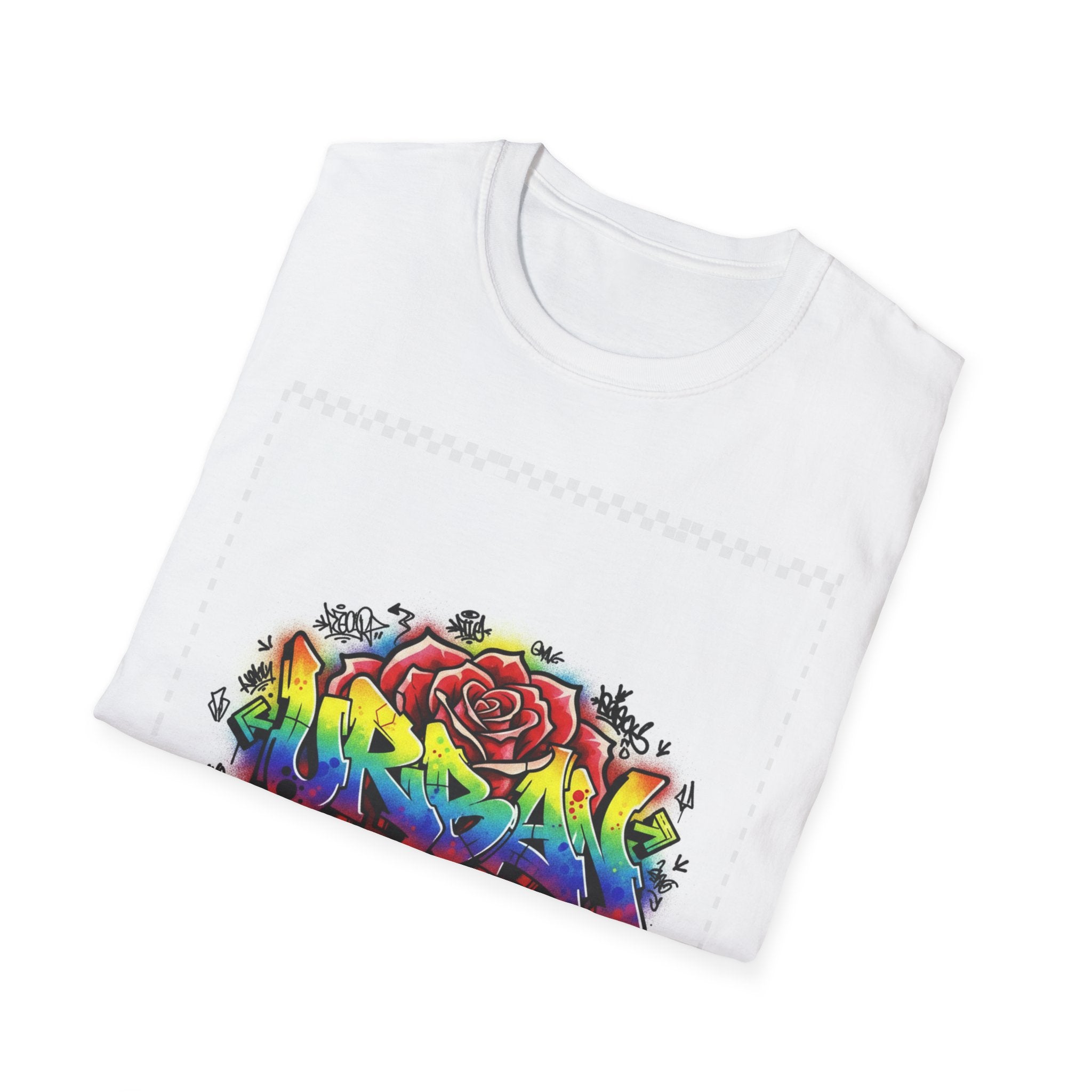 Graffiti Rose T‑Shirt — Colorful Urban Street Art Tee