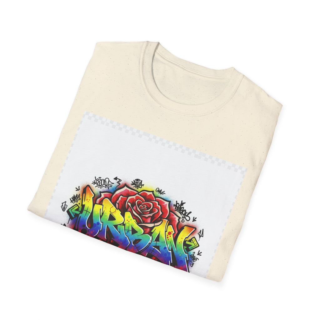 Graffiti Rose T‑Shirt — Colorful Urban Street Art Tee