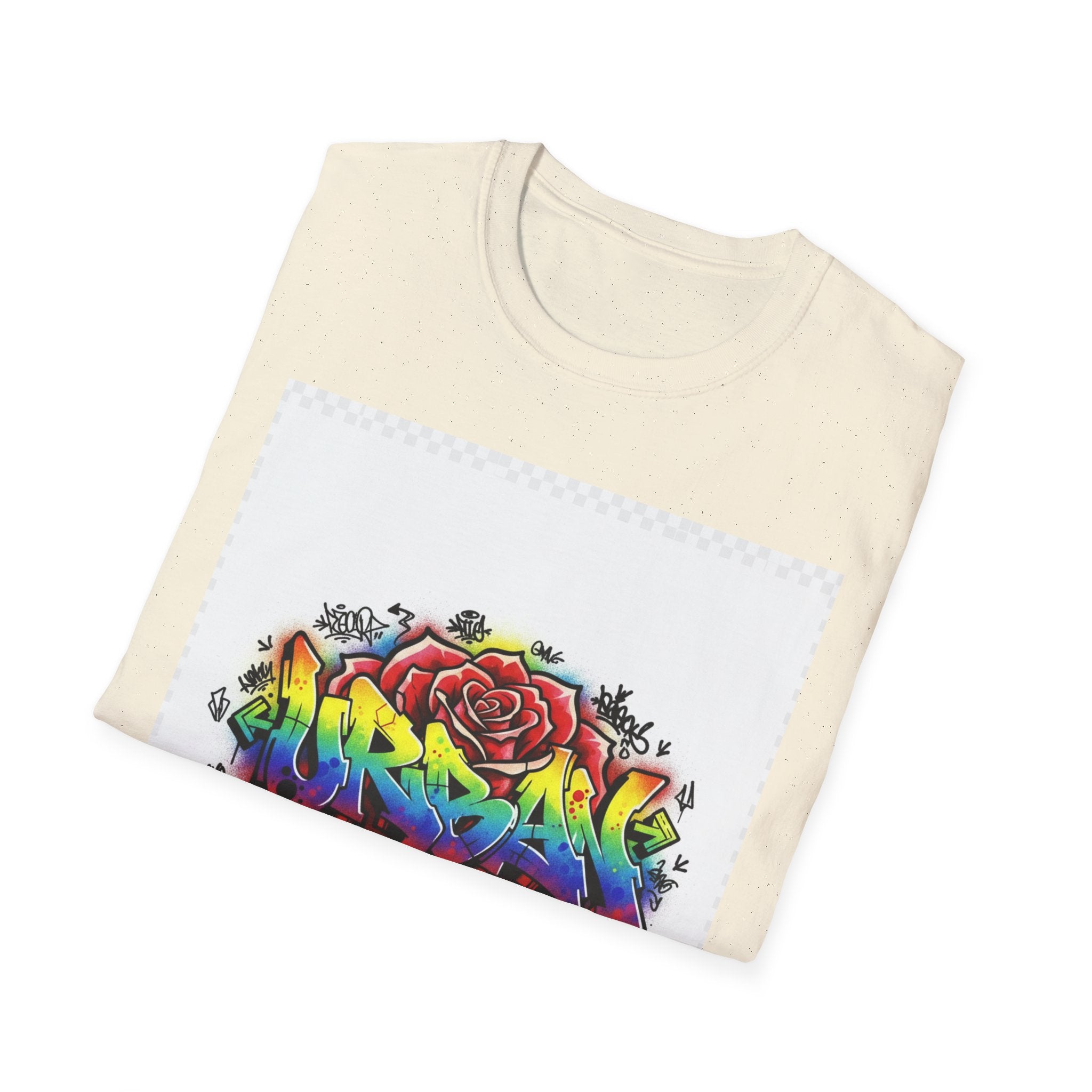 Graffiti Rose T‑Shirt — Colorful Urban Street Art Tee
