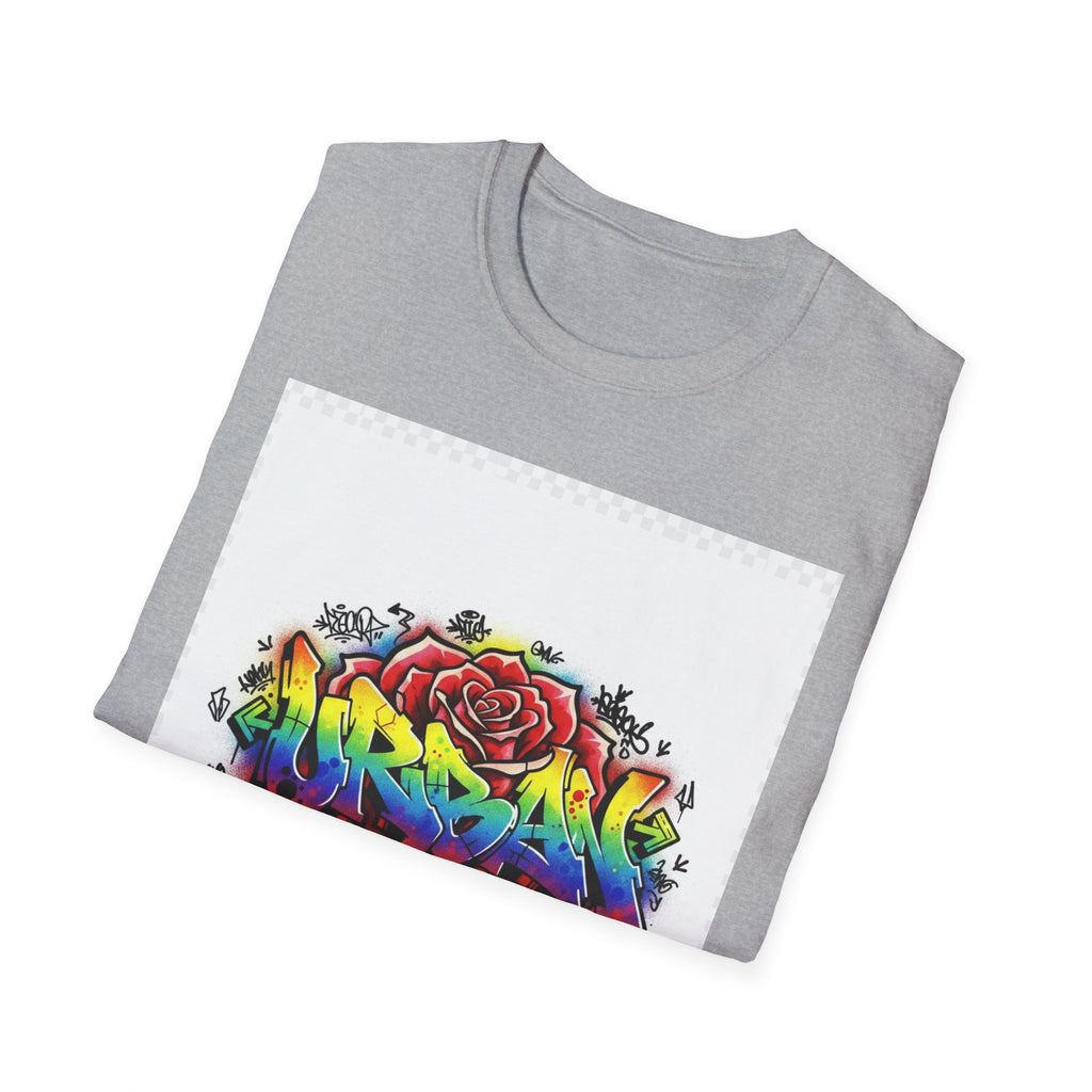 Graffiti Rose T‑Shirt — Colorful Urban Street Art Tee