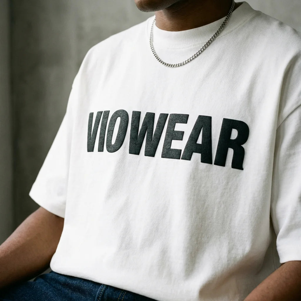 Graphic Print 'Urban Lines' Heavyweight Tee (280g)