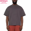 Graphic Print 'Urban Lines' Heavyweight Tee - Sand Khaki